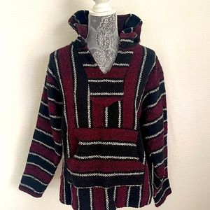 Unisex Baja Joe, Tiajuana Mexican drug rug blanket hoodie-small